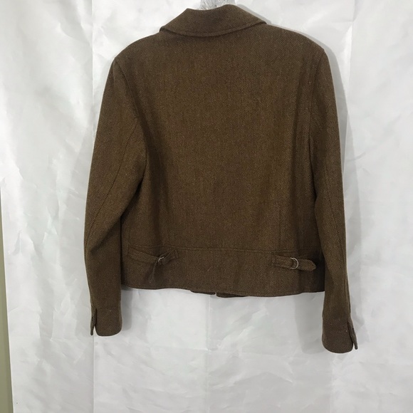 Ralph Lauren Sz 6 - Brown Wool Coat - Picture 5 of 6